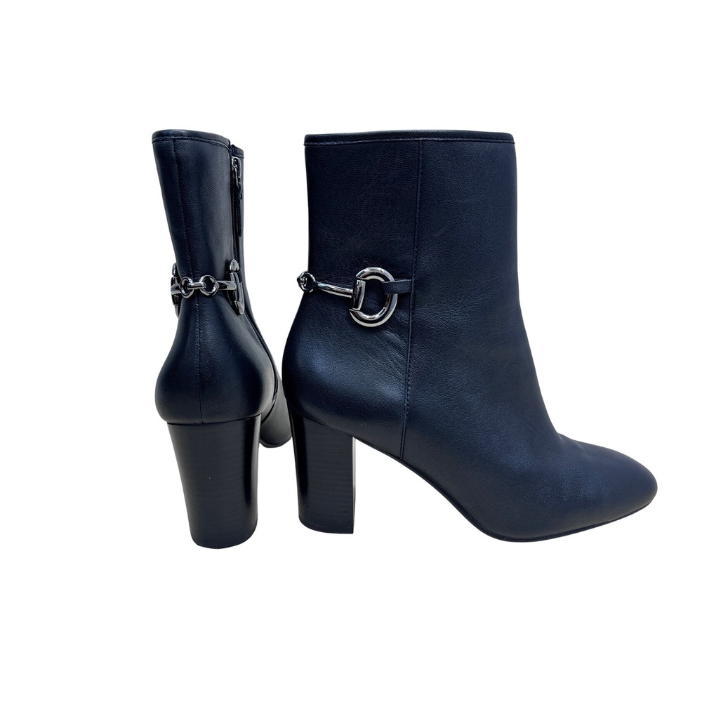 Johnston & Murphy Ankle Boots Womens 10M Black Excellent Leather Bit Detail